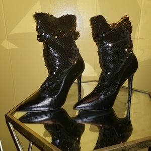 sexy short black boots